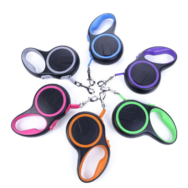 Neon Retractable Dog Lead 3 & 5 meter