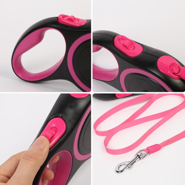 Neon Retractable Dog Lead 3 & 5 meter