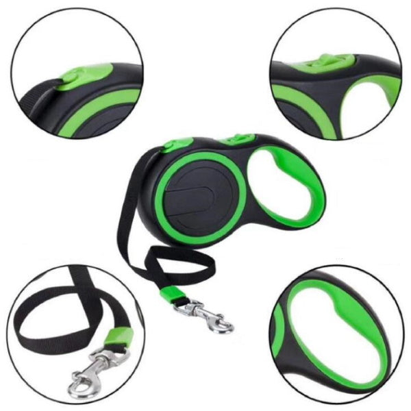 Neon Retractable Dog Lead 3 & 5 meter